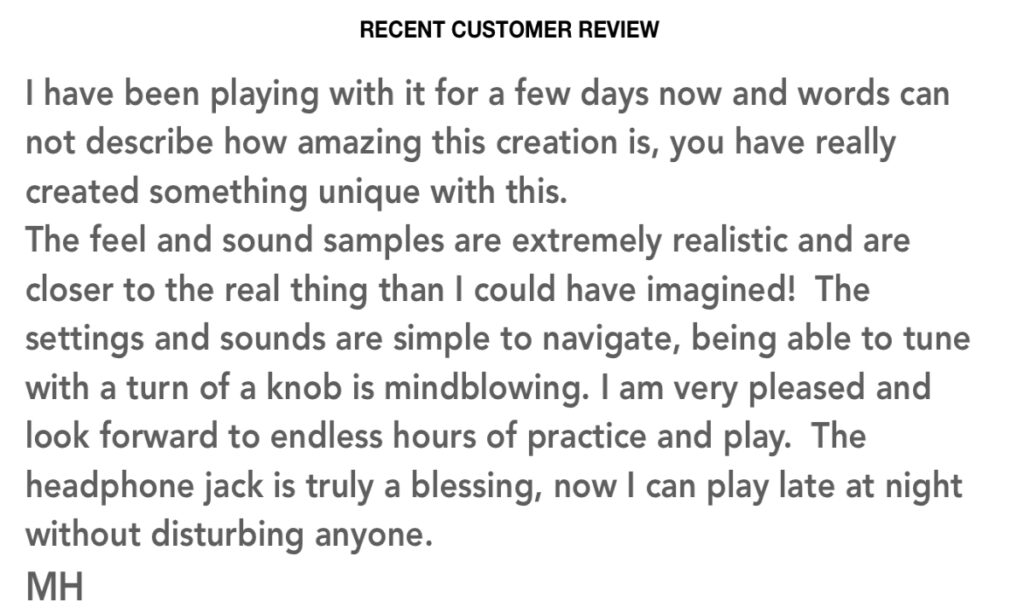 Customer Review Tabla Touch Pro Keda Music